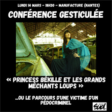 14 mars : Sud Education – Conférence Gesticulée : «Princess Békille et les grands méchants loups»