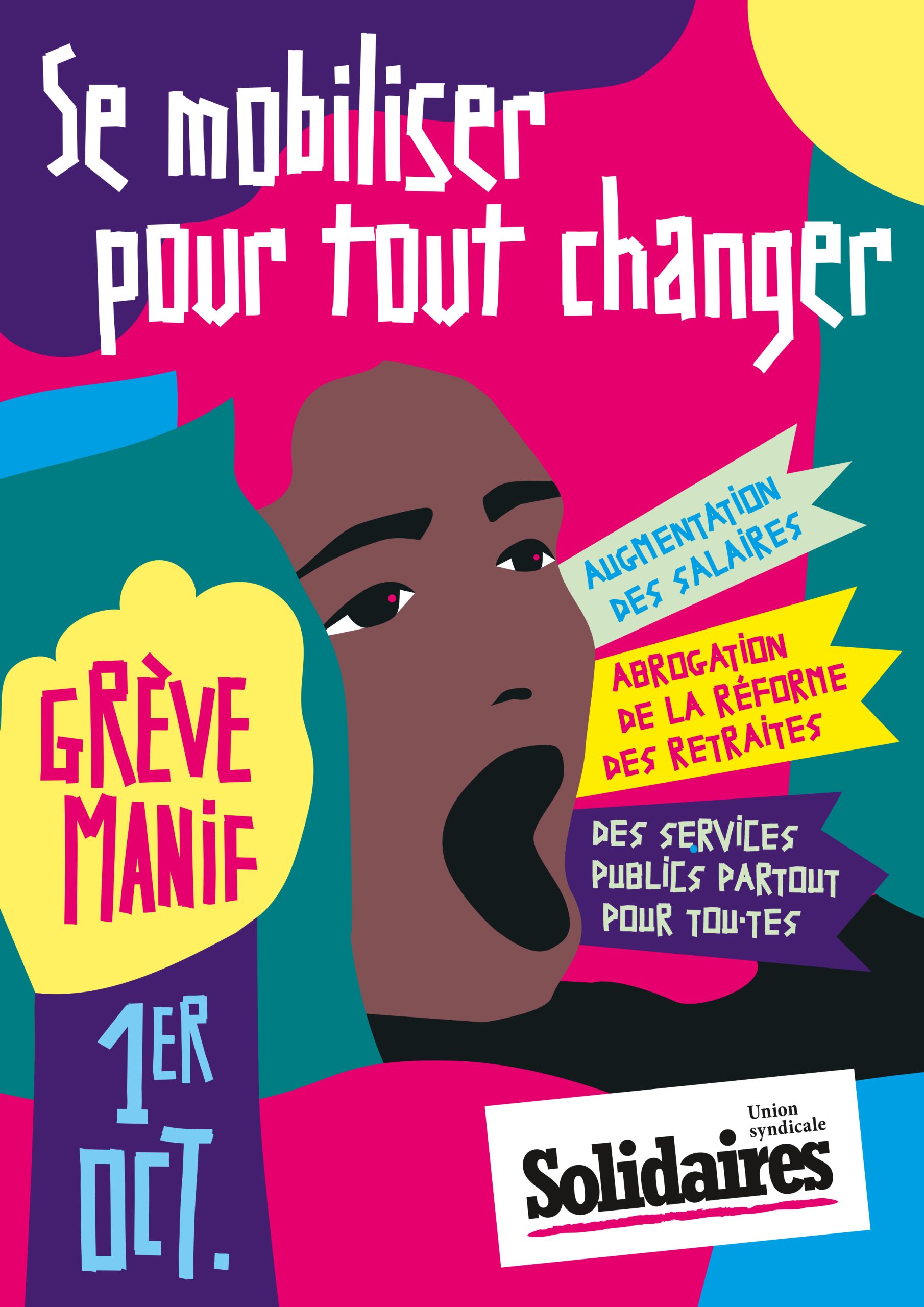 1er octobre – Pour les salaires, les services publics et l’abrogation de la loi retraites – En grève et en manifestation pour nos droits !