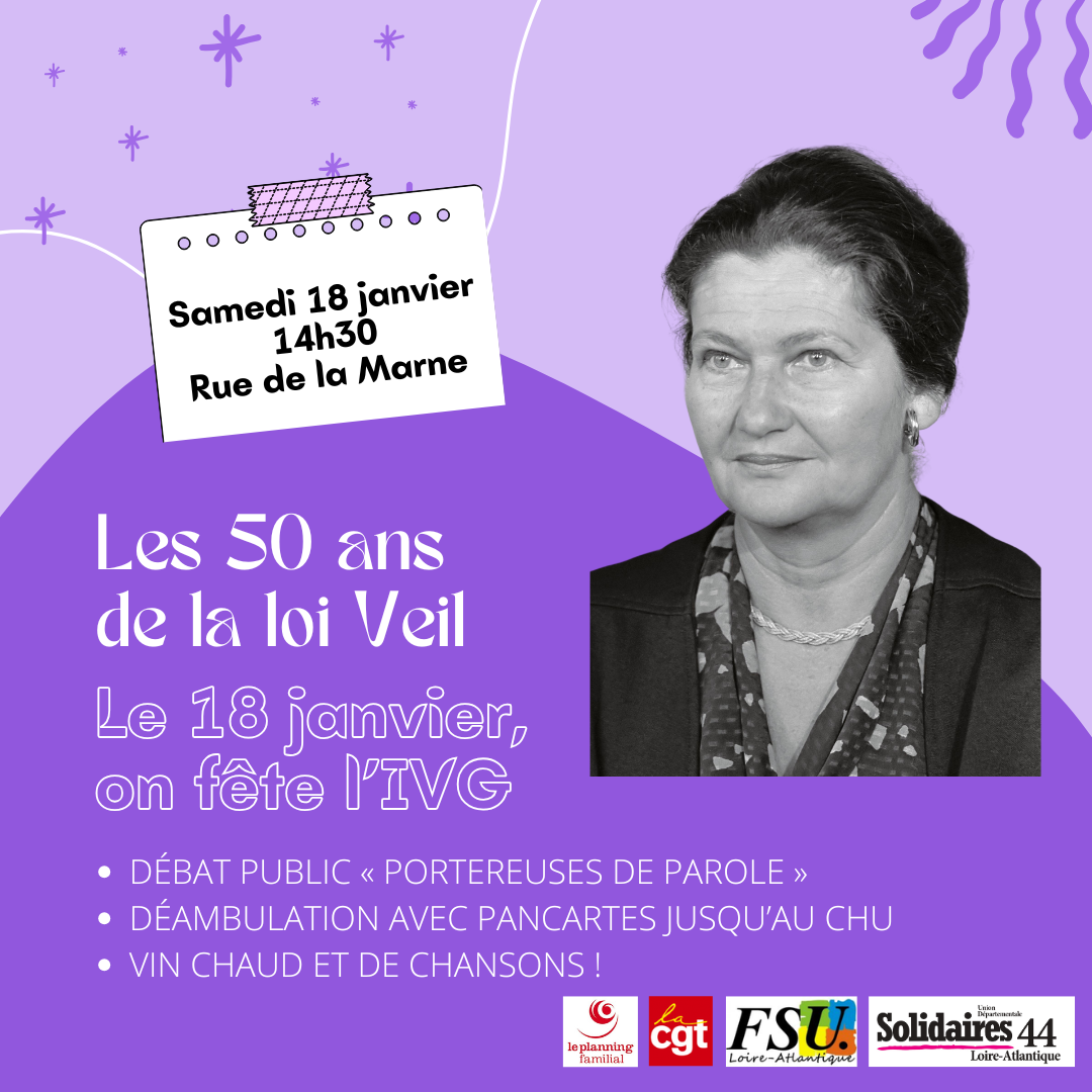 18 janvier – les 50 ans de la loi Veil !
