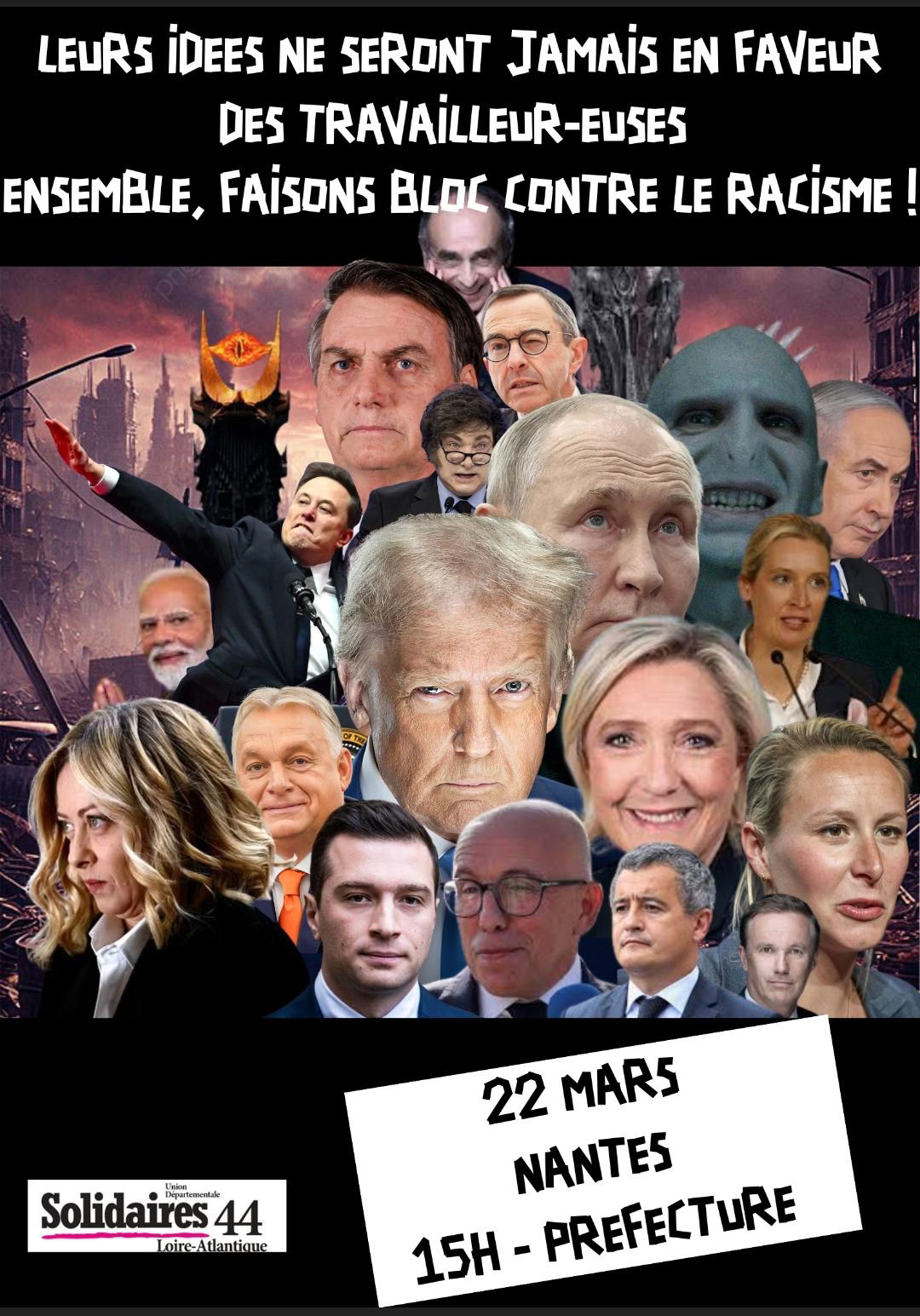 22 mars – Journée mondiale contre le racisme et le fascisme – Uni·es contre le racisme, l’heure est à la riposte !