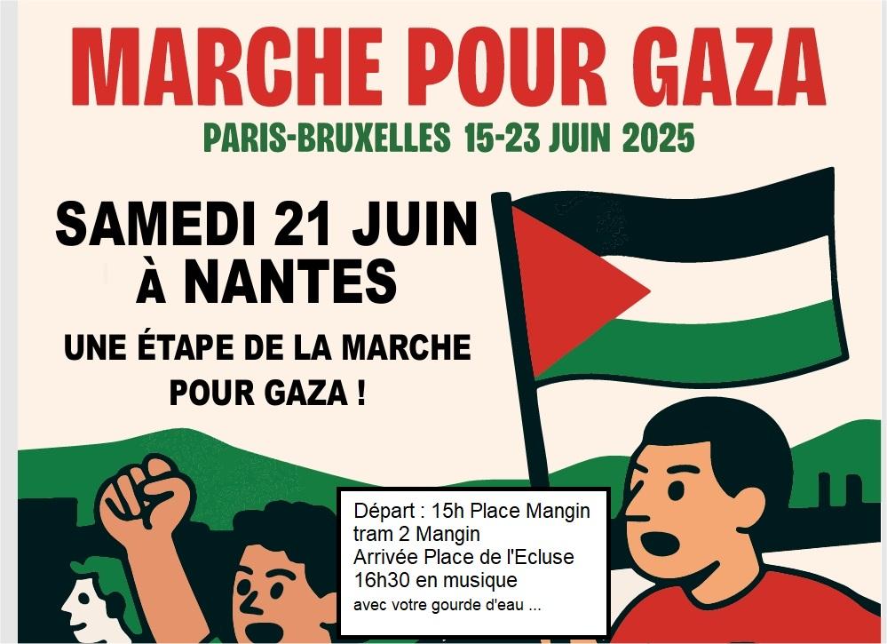 21 juin – Marche pour Gaza