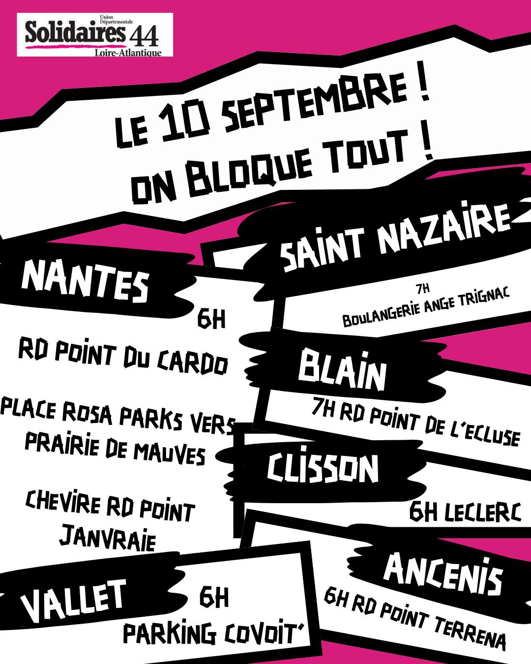Le 10 septembre, en grève pour tout bloquer !
