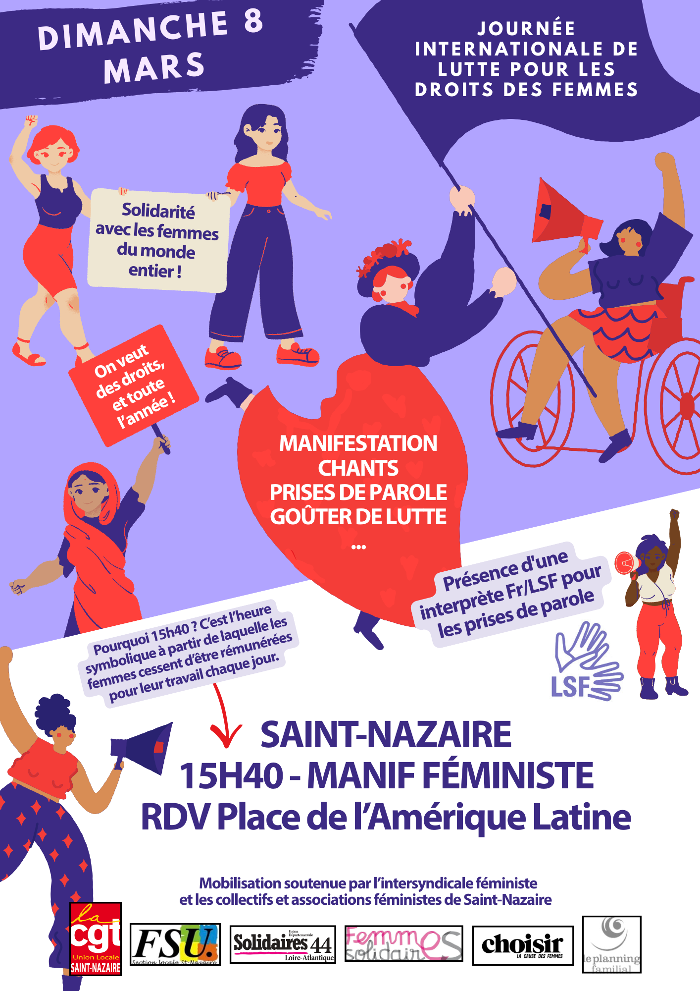 7 mars 2026 – journée internationale de luttes pour le droit des femmes