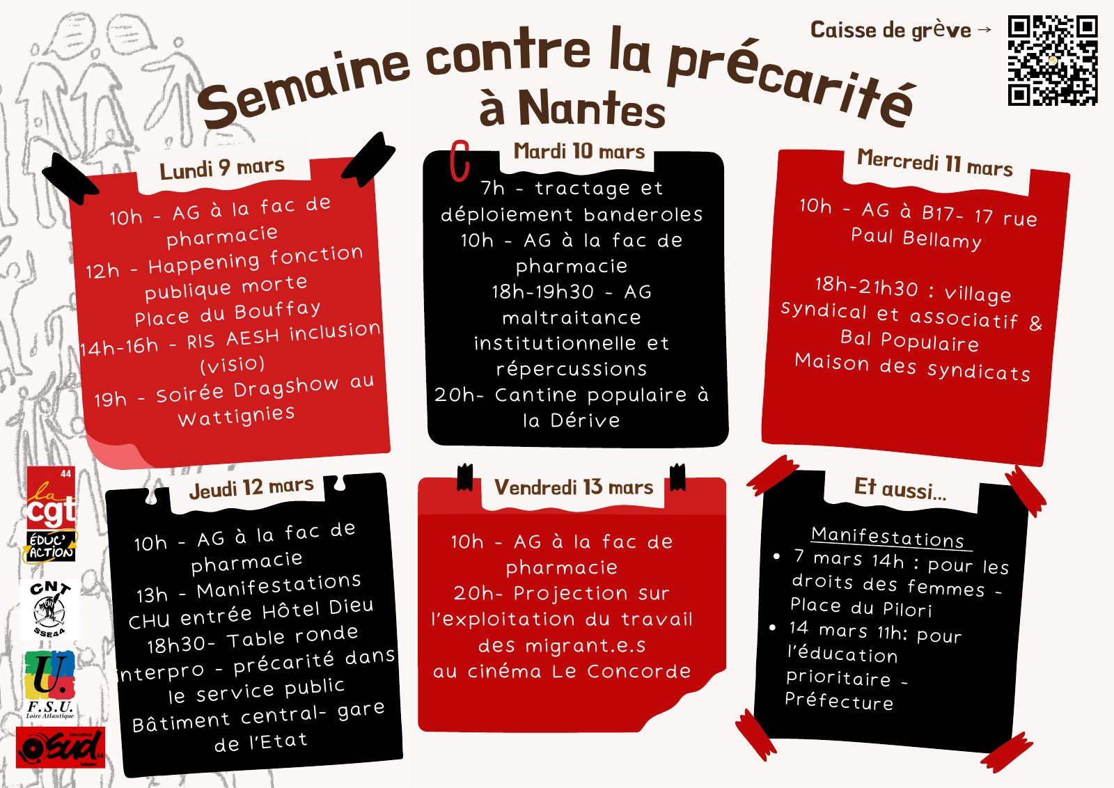 9 au 13 mars : semaine d’actions contre la précarité dans la Fonction Publique