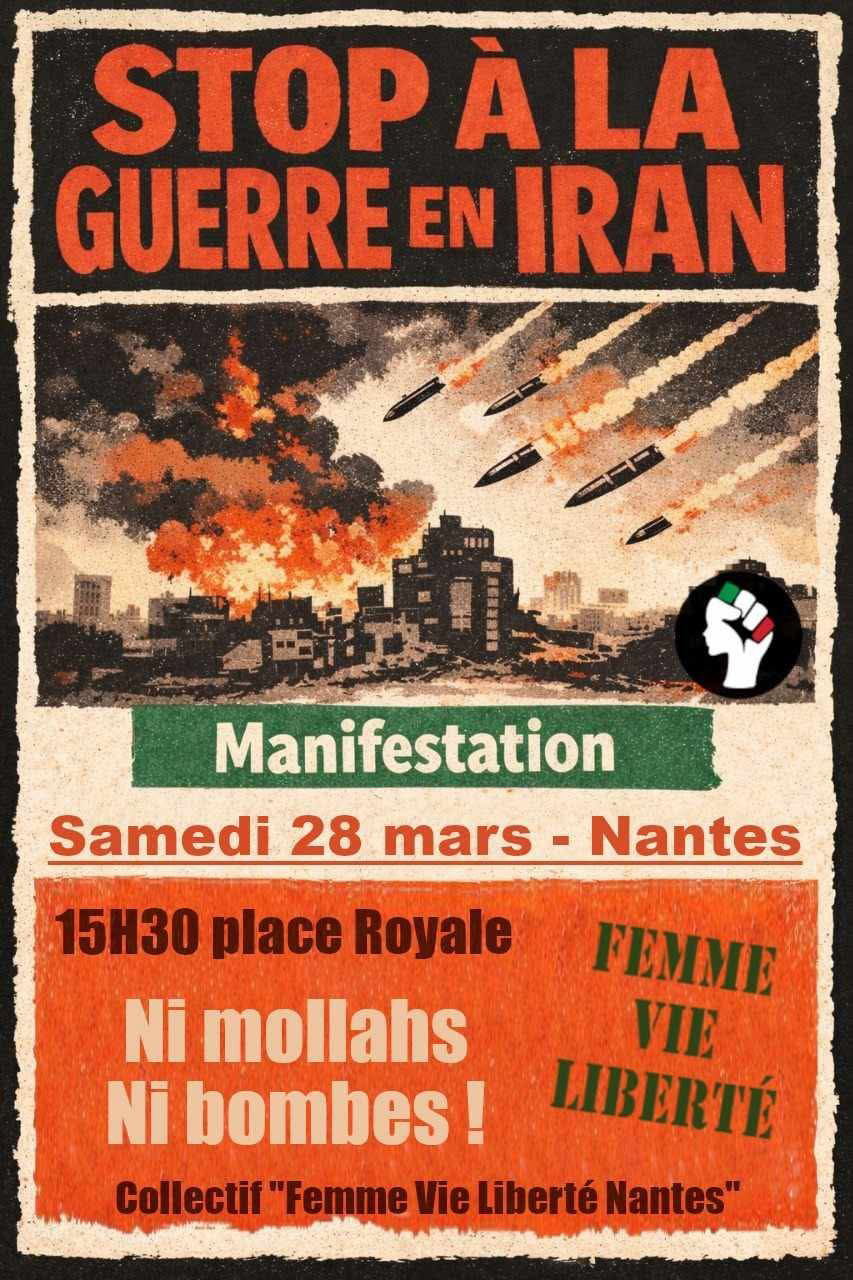 28 mars 2026 – Manifestation pour la paix en Iran