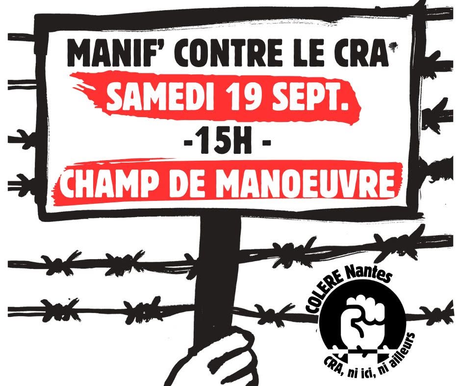 19 septembre – manifestation contre le CRA